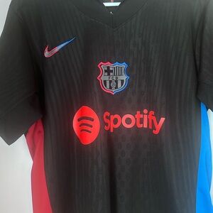 Nike Black and Blue FCB Jersey